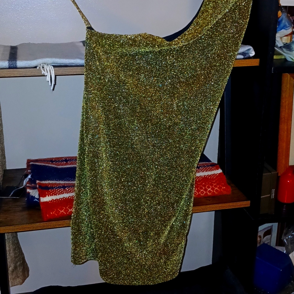 Mini dress gold